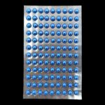 FOLHA C/ PEROLA AUTOCOLANTE COR:AZUL ESCURO