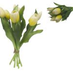 ARTIFICIAL- ATADO TULIPAS X7 COR:BRANCO