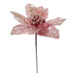 ARTIFICIAL- POINSETTIA COLECCION ORGANZA COR:VERMELHO