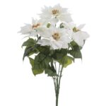 ARTIFICIAL- RAMO POINSETTIA X7 COR:BRANCO