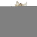 ARTIFICIAL- POINSETTIA COLECCION ORGANZA COR:DOURADO