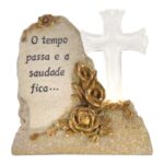 MARFINITE -PLACA C/DIZERES C/CRUZ C/LUZ LED 18CM