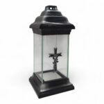 ROMA CANDEEIRO DE VIDRO CRUZ COR:PRATA