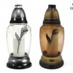 S12 CANDEEIRO DE VIDRO CX. C/8 COR:SORTIDAS