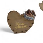 CAIXA CORAÇAO MDF C/ANJO ETERNA SAUDADE