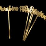 ESPETO PACK/5 ACRILICO PARABENS