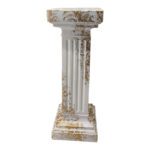 CERAMICA- COLUNA ALT.90X30L. CM COR:BRANCO/OURO