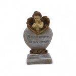 MARFINITE -CORAÇAO C/ANJO 11X6X19CM