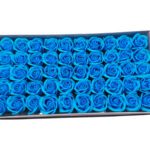 CAIXA C/50 ROSAS SABAO 5CM COR:AZUL