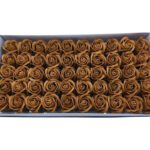 CAIXA C/50 ROSAS SABAO 5CM COR:CASTANHO