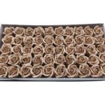 CAIXA C/50 ROSAS SABAO 5CM COR:CASTANHO CL.
