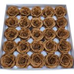 CAIXA C/25 ROSAS 6.5CM SABAO 5CM COR:CASTANHO