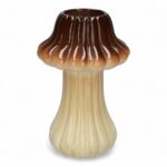 COGUMELO CERAMICA C/FURO COR:CASTANHO