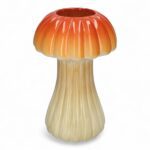 COGUMELO CERAMICA C/FURO COR:LARANJA