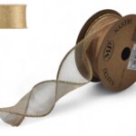 FITA ORGANZA ONDULADA 4.5CMX10MT COR:OURO