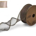 FITA ORGANZA ONDULADA 4.5CMX10MT COR:ROSA/OURO