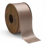 FITA SATINEE C/FIO OURO 4CMX20MT COR:ROSA