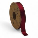 FITA SATINEE C/FIO OURO 1.5CMX20MT COR:VERMELHO