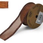 FITA LUREX C/REBORDO 3.8CMX10MTS C/ARAME COR:COPPER