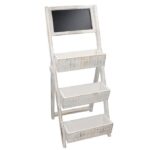 PRATELEIRA MADEIRA BRANCA C/3 PRATELEIRAS