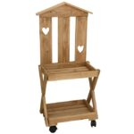 ESTANTE DE MADEIRA C/2 PRATELEIRAS