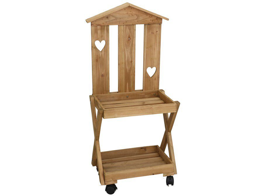 8445393556130 ESTANTE DE MADEIRA C/2 PRATELEIRAS - Image 1