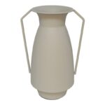 JARRA METAL C/PEGA COR:BEGE