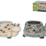 VASO FIG. TARTARUGA C/FURO COR:SORTIDAS