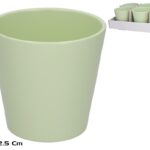 VASO CERAMICA COR:VERDE