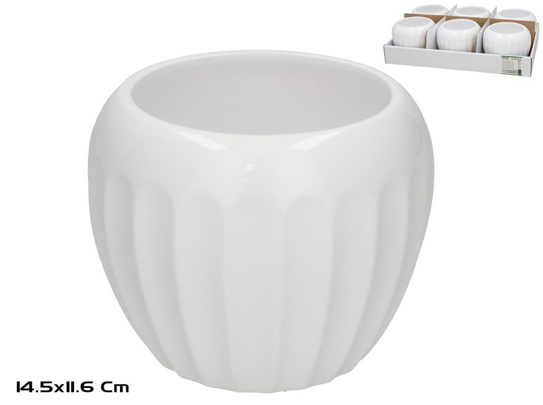 8445393429427 VASO CERAMICA COR:BRANCO - Image 1