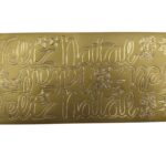 ETI. LASER 10X23CM SACO C/5 FOLHAS FELIZ NATAL XL OURO