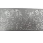 ETI. LASER 10X23CM SACO C/5 FOLHAS FELIZ NATAL XL PRATA