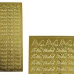 ETI. LASER 10X23CM SACO C/5 FOLHAS FELIZ NATAL OURO