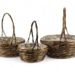CONJ.3 CESTO C/ASA REDONDOS