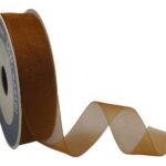 ROLO DE FITA ORGANZA 2.5CMX50MT COR:CASTANHO