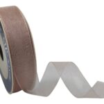 ROLO DE FITA ORGANZA 2.5CMX50MT COR:PELE