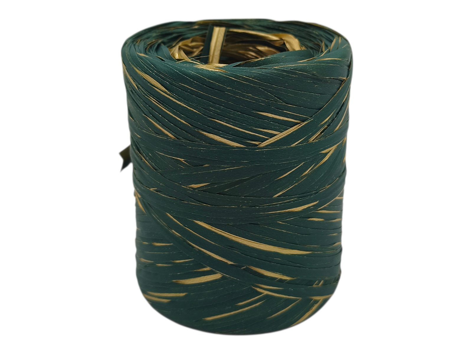 24.000378 RAFIA ROLO 1.5CMX200MTS MULTICOLOR VERDE/OURO - Image 1
