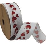 FITA TECIDO CORAÇOES 4CM X 15MT