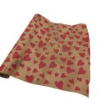 ROLO PAPEL HONEY 50CMX10MTS COR:NATURAL/CORAÇOES