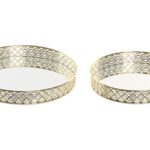 BANDEJA CONJ.2 DECORACAO ESPELHO