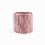 VASO RIGATO CERAMICA ORQUIDEA COR:ROSA