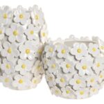 JARRA CERAMICA MARGARIDAS