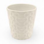 VASO CERAMICA ORQUIDEA COR:CREME