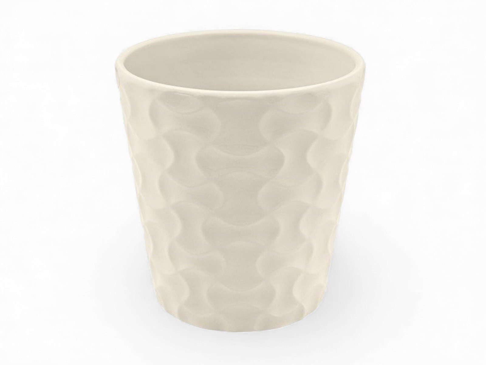 rc-12-av-38013_1 VASO CERAMICA ORQUIDEA COR:CREME - Image 1
