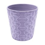 VASO CERAMICA ORQUIDEA COR:LILAS
