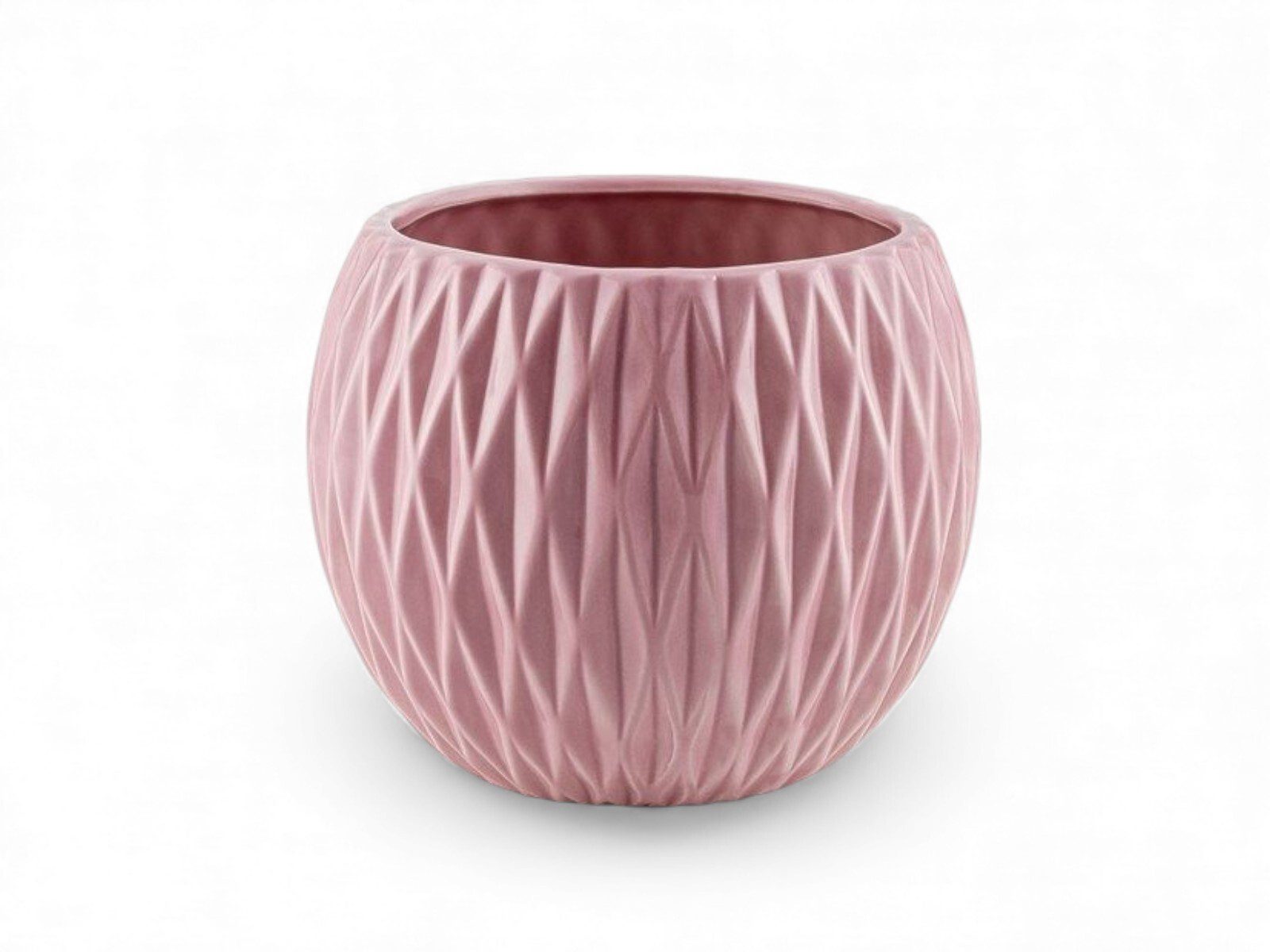 rc-13-rs-41397 CACHEPOT BOLA CERAMICA P/VASOS 12CM DIA. COR:ROSA - Image 1