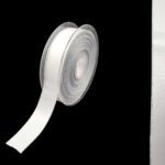 FITA CETIM 2.5CMX25MTS C/FIO PRATA COR:BRANCO