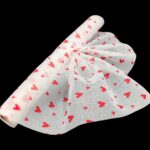 ROLO LINHO NATURAL 51CMX5MTS C/CORAÇAO COR:BRANCO+VERMELHO