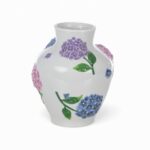 JARRA CERAMICA BALAO C/RELEVO HORTENSIA