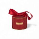 CAIXA C/LAÇO CETIM RED. COR:VERMELHO